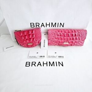 NWT Brahmin PINK COSMO Veronica & Britt Coin Holder